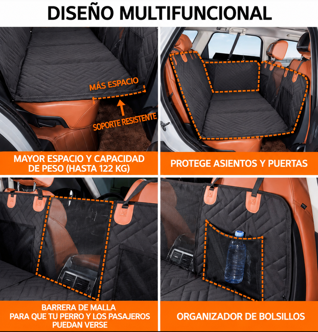 Funda para asiento trasero para perros