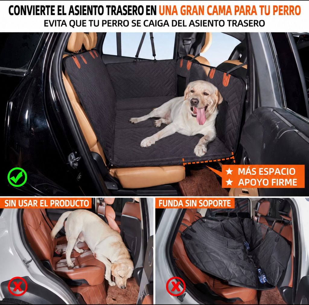 ANYMALCAR Cover™ – Extensor rígido de asiento para perros